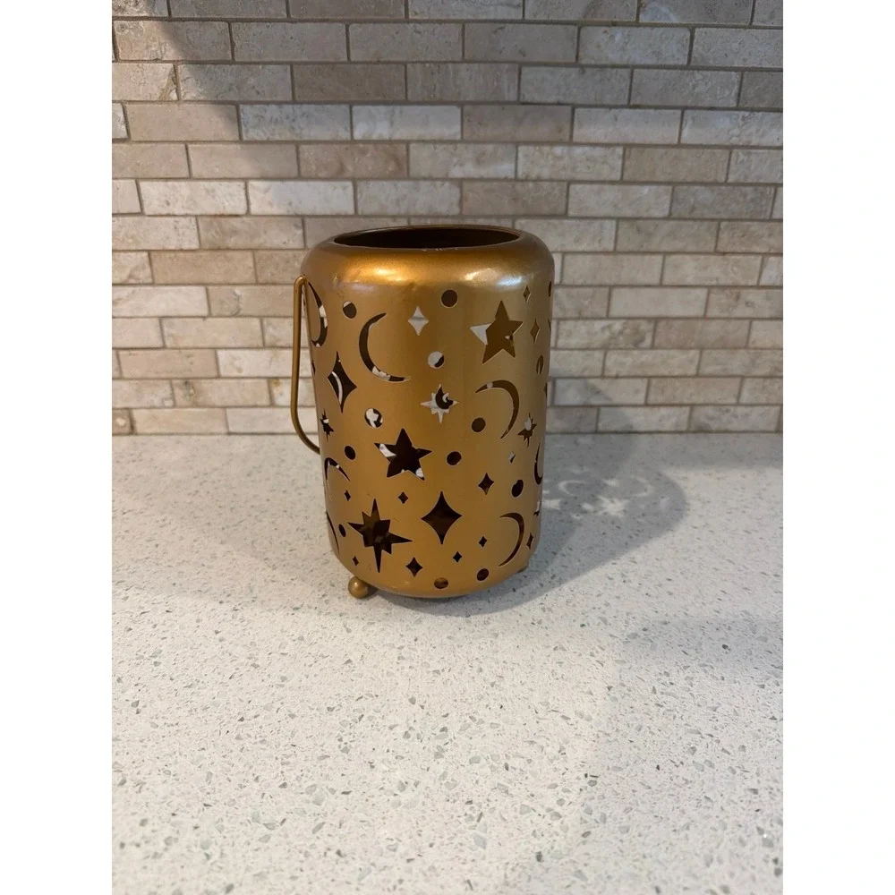 Disney Aladdin Jasmine Lantern‎ Candle Holder Tea Light Gold NWT